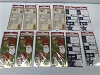 12PCS HOLIDAY TIME PEEL N' STICK TAGS