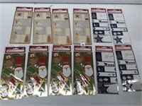 12PCS HOLIDAY TIME PEEL N' STICK TAGS