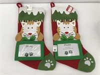 2PCS HOLIDAY TIME PET STOCKINGS