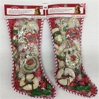 2 PIECES HOLIDAY TIME SMALL ASSORTED RAWHIDE CHEWS