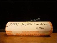 2001 North Carolina US State Quarter UC Roll