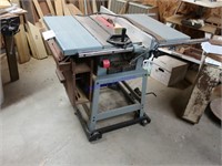 Delta 10'' table saw, stand, and rollers