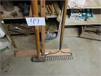 Sledge hammer & rake