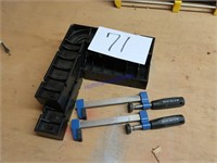 2 Rockler bar clamps, and corner clamps