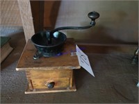 coffee grinder, wood