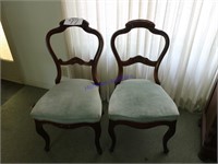 2 ornate chairs