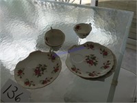 Lefton China snack set, only 3 cups
