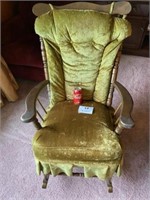 RETRO GREEN ROCKING CHAIR