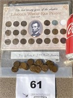 LINCOLN WHEAT-EAR PENNY DISPLAY