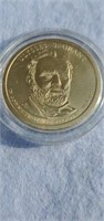 Uncirculated Gold Toned Presidential Dollar