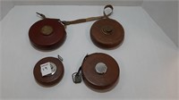 (4) ASSORTED LUFKIN AND SHEFFIELD TAPE MEASURES