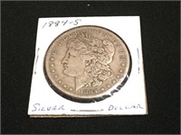 1884-S Silver Dollar