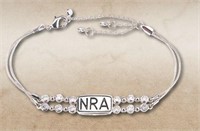 NRA Crystal Bracelet by Montana Silversmiths