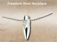 Freedom Shot Necklace - Sterling Silver
