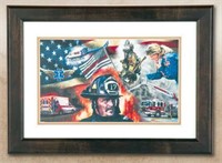 Hometown Heroes Framed Artwork by David Graham