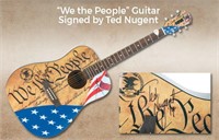 "We The People" Guitar Signed by Ted Nugent