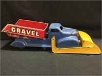 1940's Marx Sand/Gravel Blue and Red Truck