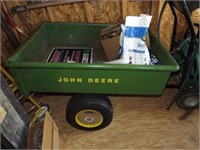 John Deere 80, small 2 wheel yard trailer