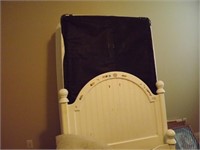 Twin Bed , Linens, baskets, pictures & More