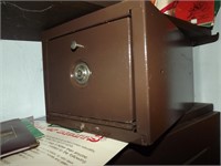 Small safe with keys
