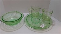 (5) PIECES OF ASSORTED DEPRESSION GLASS