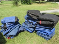 Large Lot of Packing Blankets Some Well Used