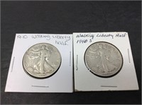 Walking Liberty Half Dollars 1940 and 1940-S