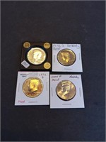 Kennedy half Dollar Proof Coins 1972, 1974, 1976,