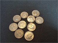 10 Silver Clad Coins various Years some are