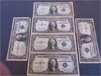 Silver Certificates 1935 6 for 1 money
