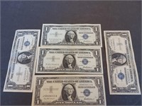 Silver Certificates 5 1957 for one money