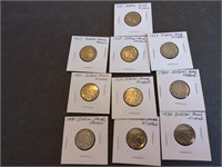 Indian Head/ Buffalo nickles 10 for 1 money