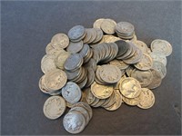 125 Buffalo Nickles By the roll Dates not clear