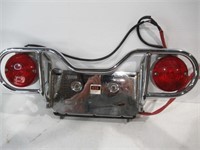 H.D. FL (Early) Rear Light Guard with Lic -