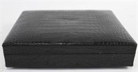 BLACK ALLIGATOR SKIN HUMIDOR