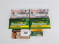 6 - Boxes of Winchester & Remington .22 Hornet