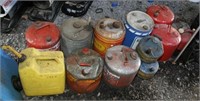 (13) assorted polymer & steel fuel tanks;