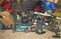 Large group of various power tools including