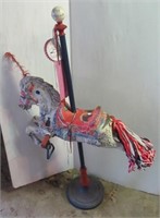 Hand painted carousel horse from 1990. Measures: