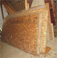 Group of lumber and OSB sheathing. Note Buyer