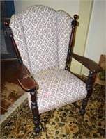 Wing back armchair, early 20th century. Dimensions