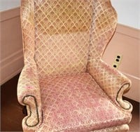 Wing back armchair. Height: 43"