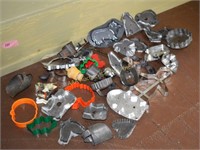 Group of antique and vintage cookie cutters