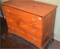 Vernacular Hepplewhite trunk with drawer, American