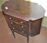 Sewing table. Dimensions: 27.25" tall x 24 inches