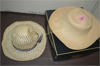 2 vintage ladies' hats