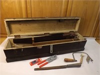 Carpenter's Saw Box with Saws