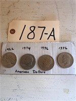 (4) American Dollars