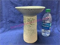 Nice signed pottery vase - 8.5in tall