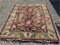 Modern India wool area rug (7ft 4in x 8ft 9in)